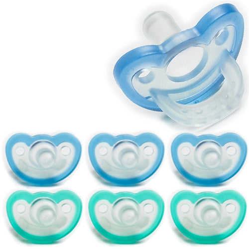 JollyPop Pacifier Value Pack Newborn Blue-Teal