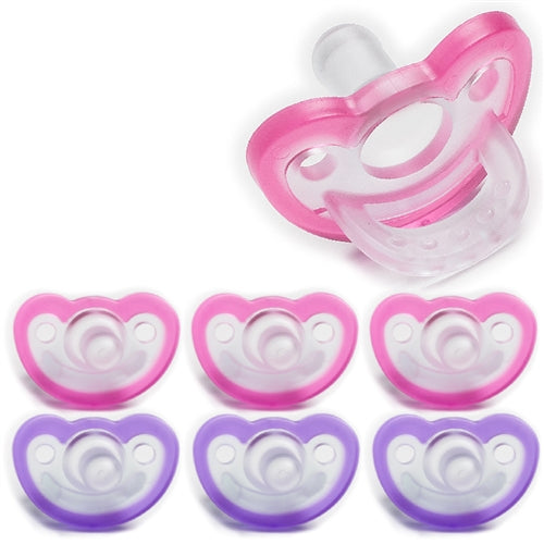 JollyPop Pacifier Value Pack Newborn Pink-Lavender